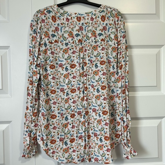 NWT Per Se Fall Floral Blouse - Picture 2 of 4